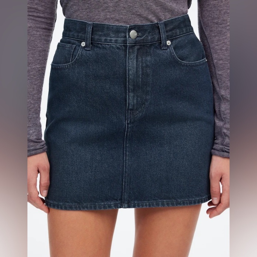 New Madewell 100% Cotton Mini Skirt Size 32 NWT